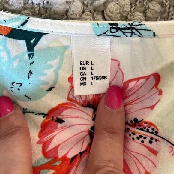 Milumia Women Button Up Floral Print Party Split Flowy Maxi Dress. Size Large. - Picture 8 of 14